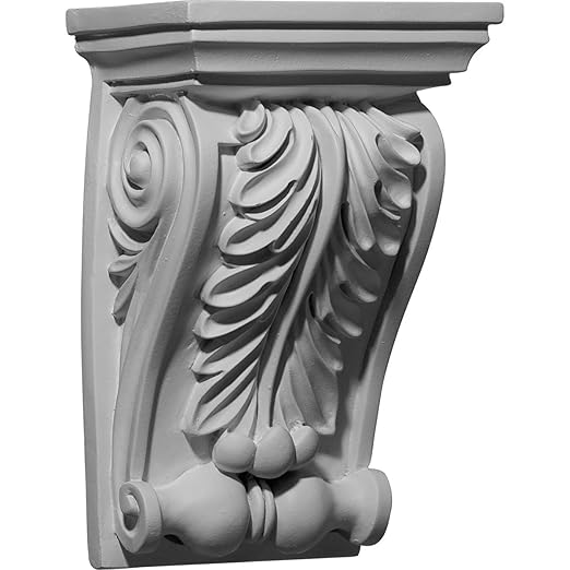 Ekena Millwork COR06X04X09CH 6 18-Inch W x 4 58-Inch D x 9 12-Inch H Chesterfield Corbel , White