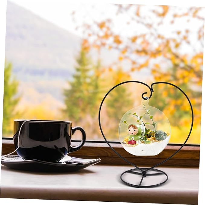 Eco Bottle Hanger Iron Bracket Flowerpot Rack Display Stand Holder for Home and Office