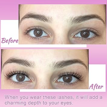 Losha Lash Extension Kit 144pcs Wispy Lash Clusters Kit 8-16mm Natural Cluster Eyelash Extensions C Curl DIY Lash Extensions Kit For Beginners (LD04 Flutter)