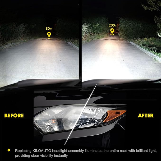 Headlights Assembly Pair Fit For 2007-2014 For GMC Yukon 2007-2014 For GMC Yukon XL 1500 2007-2013 For GMC Yukon XL 2500 Chrome Housing Amber Reflector Clear Lens Replace 15861025 15861026