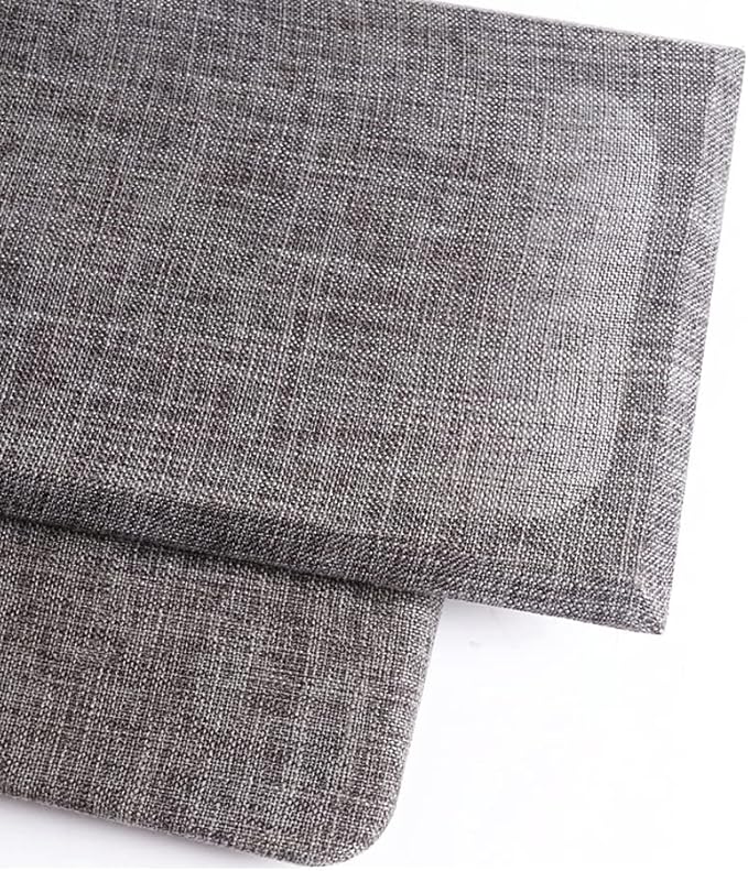 Flushbay Speaker Grill Cloth Linen Single Layer Speaker Fabric Protective Dustproof Mesh Cloth Stereo Fabric Replacement for Home Stage Speakers, Media Cabinet, KTV Box (Beige, 50 146cm)