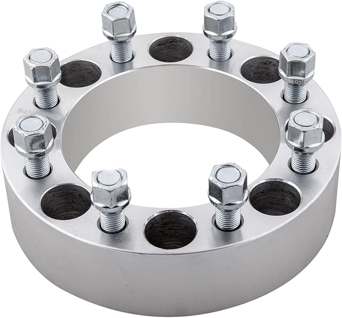 DCVAMOUS 2PC 8x6.5 Wheel Spacers 1.5 Inch with 9/16" Studs Compatible with Dodge 8 Lug 8x165.1 for 1994-2010 R-A-M 2500 3500 | 1988-1998 F250 F350 (Must with 9/16" Lug) | 1975-1986 C20 C30 K20 K30 J20