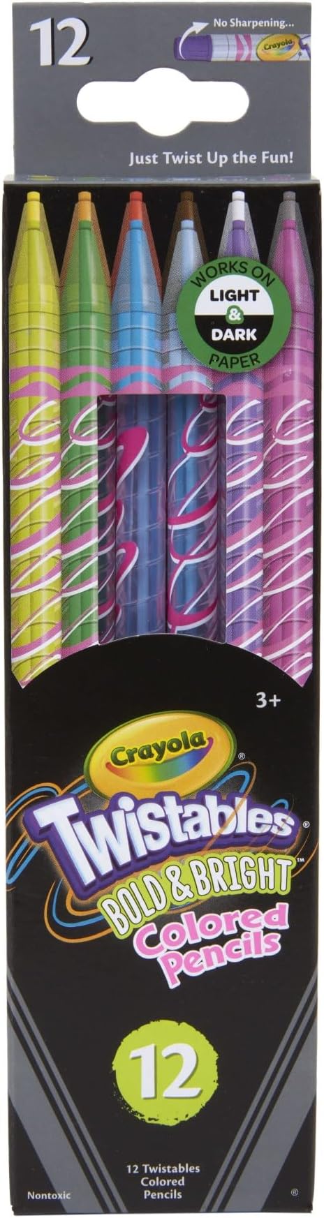 Crayola Erasable Twistable Colored Pencils 12-Pieces
