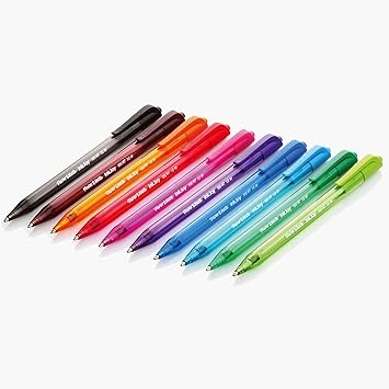 Paper Mate InkJoy 100RT Retractable Ballpoint Pens, Medium Point, Red, Box of 12