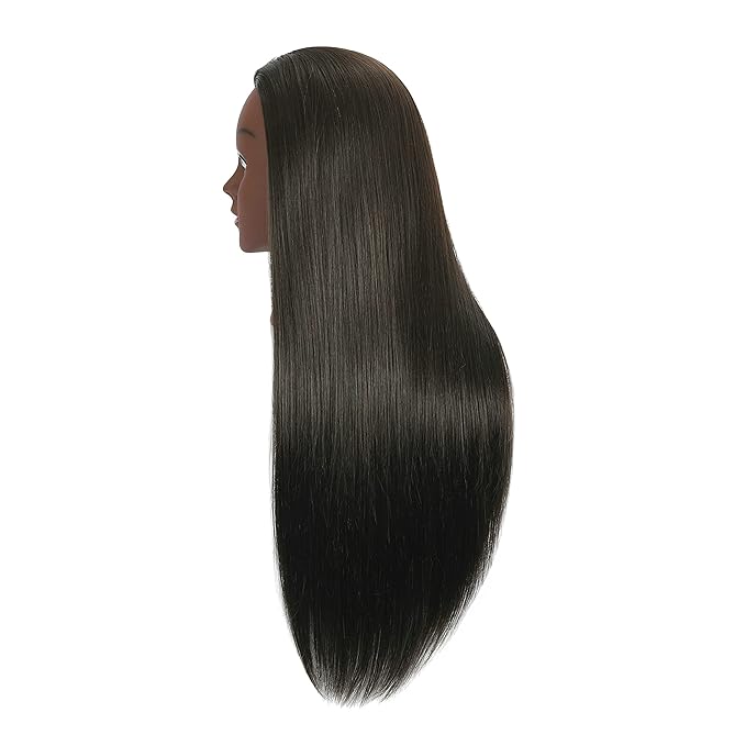 30 Inch 20 Real Human Hair Mannequin Head with Stand for Hairdresser Practice Manikin Cosmetology Doll Training Head Braiding Styling Curling Cutting Display