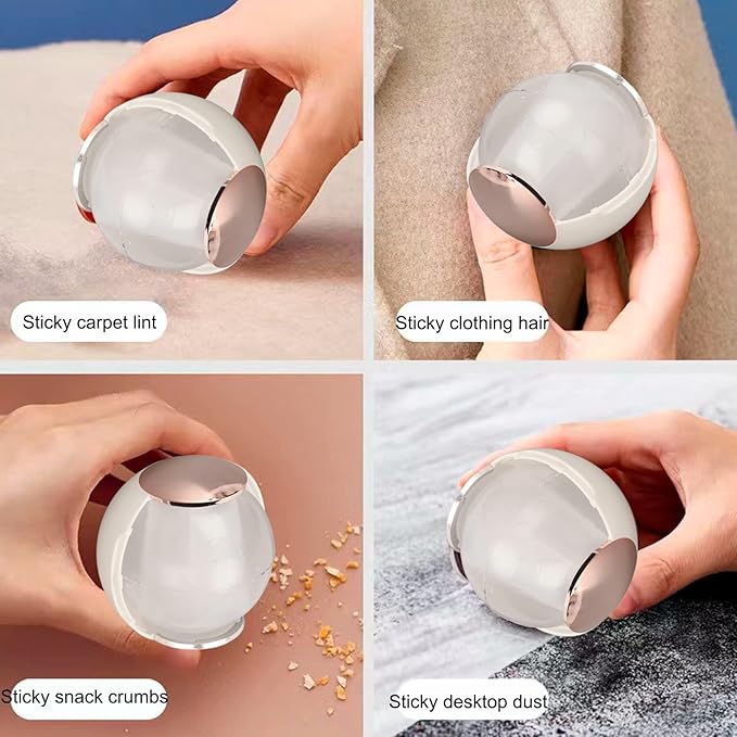 Lint Remover Ball, Washable Strong Stickiness Travel Lint Roller with Cover for Clothes, Sofas, Bedsheets, Carpets