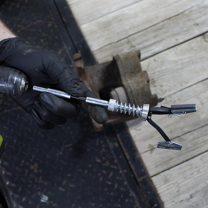 ABN 1-18in Small Brake Cylinder Hone Tool - Engine Cylinder Hone Deglazer 0.75-1.5in Piston Honing 3 Stones 220 Grit