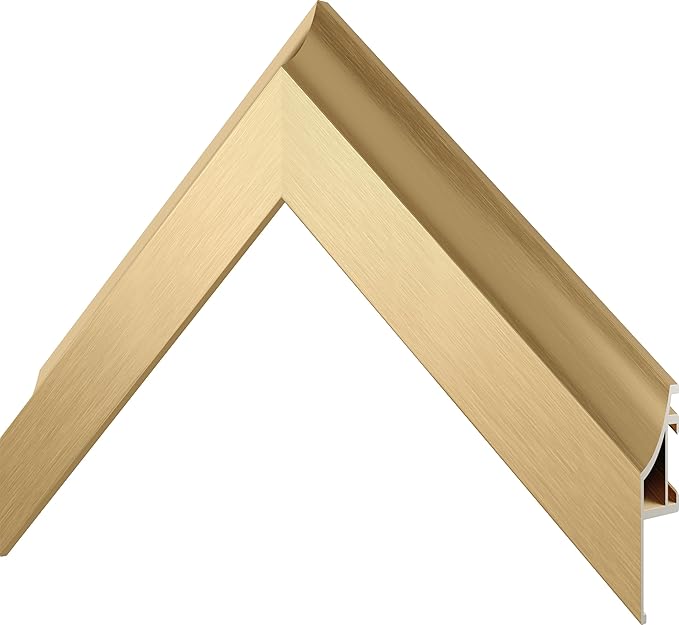 Frame My TV Deco TV Frames Alloy Scoop - Pale Gold Bezel Compatible ONLY with Samsung The Frame TV and Pro (32", Fits 2021-2025)