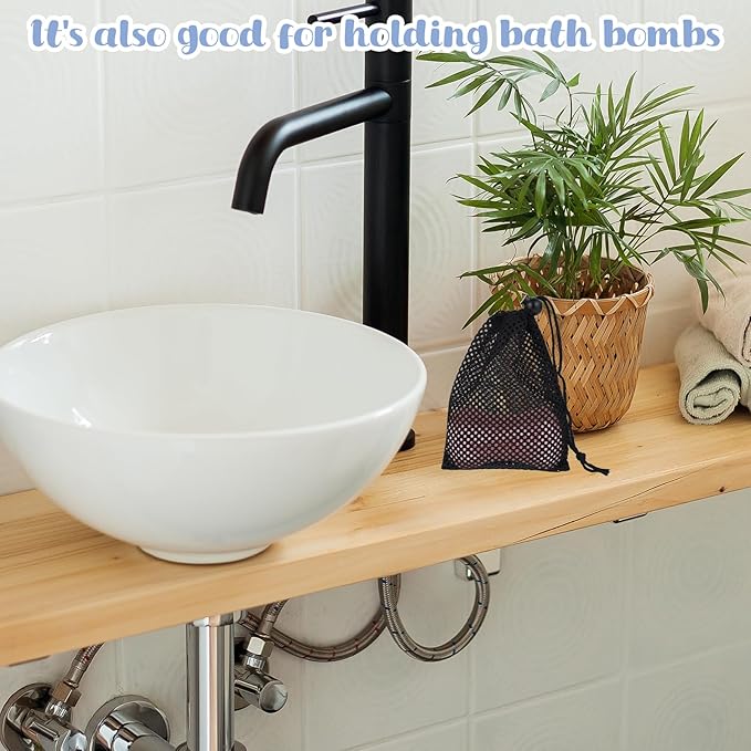 6 Pcs Small Mesh Bag, 6 X 4 Mesh Drawstring Bag, Portable Nylon Storage Bags, Small Mesh Bag,Travel Stuff Bags