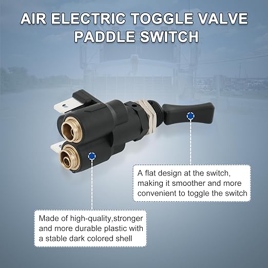 Air Electric Toggle Valve Paddle Switch Compatible with Peterbilt Kenworth Replace K295-362-1