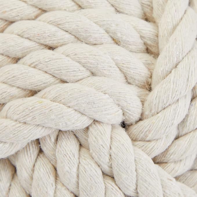 Okuna Outpost Rope Knot Door Stop - Weighted Door Stopper - Nautical Knot Doorstop - 3.5 lb, 6 x 12.5 in