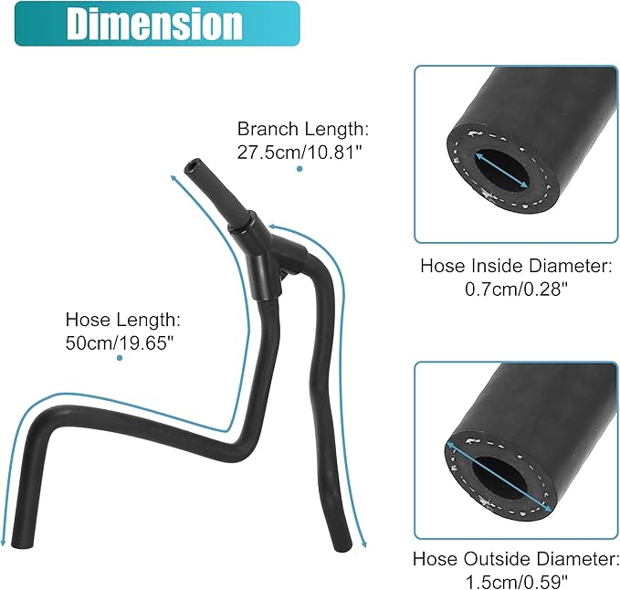X AUTOHAUX Upper Radiator Surge Tank Inlet Hose Reservoir Hose 22908202 for Cadillac ATS CTS for Chevrolet Camaro 4 Cyl 2.0L 2013-2018 Engine Coolant Overflow Hose Recovery Tank Hose