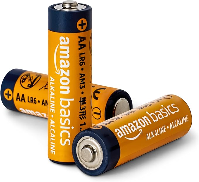 Basics 48-Pack AA Alkaline High-Performance Batteries, 1.5 Volt, 10-Year Shelf Life