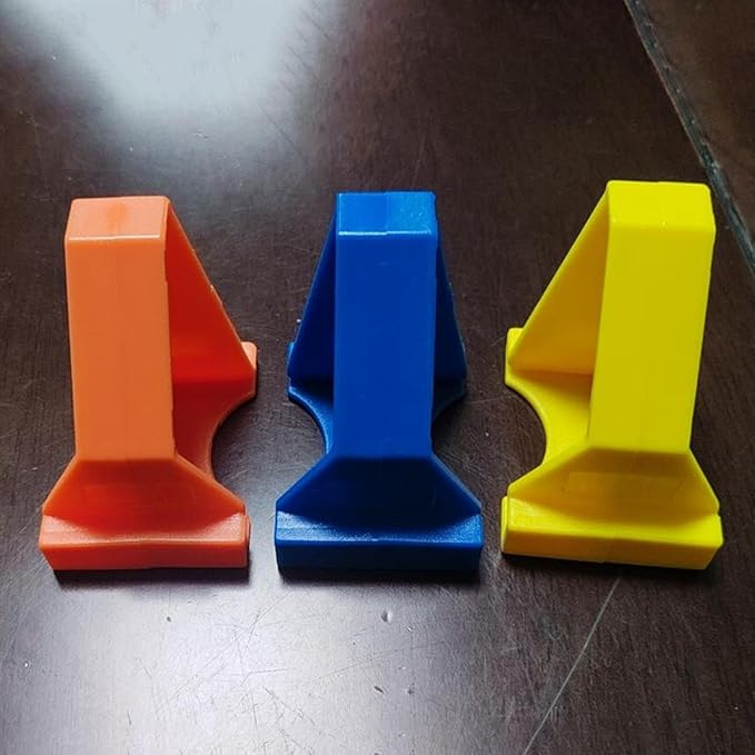 20 Pieces Flooring Spacers, Laminate Flooring Accessories, Reusable, Wood Floor Install Tool for Subfloor Panels Lvt Tiles, Orange