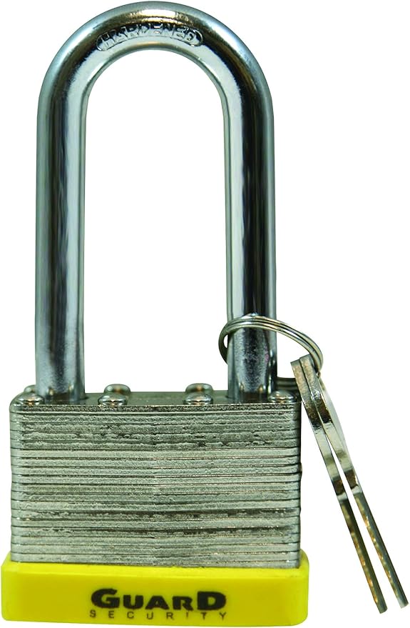 Guard Security 750LS Laminated Steel Padlock with 2-Inch Long Shackle