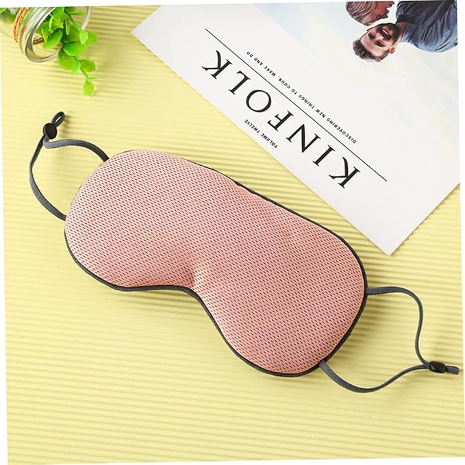 Sleep Eye Mask Breathable Ice Silk HotPerfect for Travel Home Hotel Adjustable Strap (Root Light Grey)