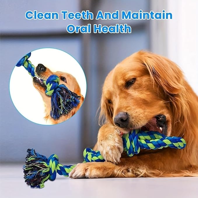 Dog Toys Indestructible Durable Dog Chew Toys Tug of War Interactive Toys Suitable for Medium and Large Dogs Supplies(5,1)