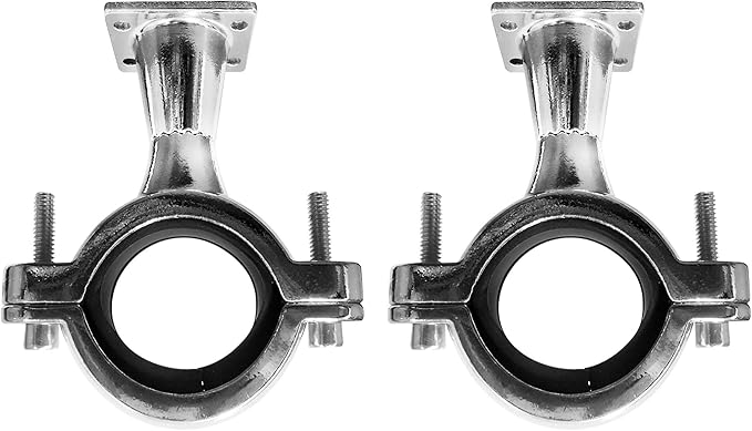 Set of 2pcs(1Pair) 1-12 to 2 in. Roll-cage Bar Mounting Clamp for GoHawk Powersports Speakers AJ4 AN4 TJ4 TN4 AS5 TS5 Series (Chrome)
