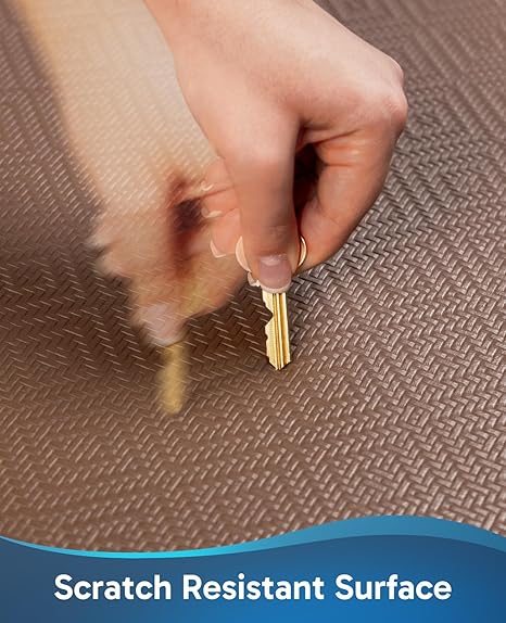 Ophanie Kitchen mats for Floor, 910 inch Thick, Kitchen Rugs, Anti Fatigue Standing Cushioned Mat, Waterproof,Comfort Ergonomic mat for Office, Home, Sink, 20''x39'' Brown Non-Slip Bottom