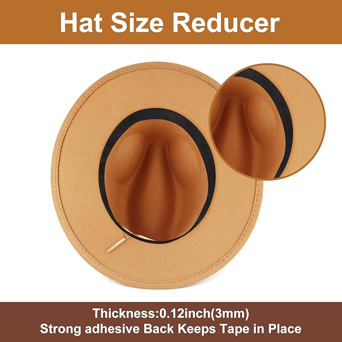 Hat tape size reducer, 32ft EVA foam hat size reducer insert, self-adhesive tape for hats, cowboy hats, caps and helmets