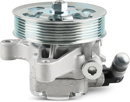 Power Steering Pump with Pulley Compatible with Honda CR-V 2.4L 2002 2005 to 2011, Acura RSX 2.0L 2002 to 2006, Acura TSX 2.4L 2006 to 2008, Honda Accord 2006 to 2007, Replacement for 21-5419
