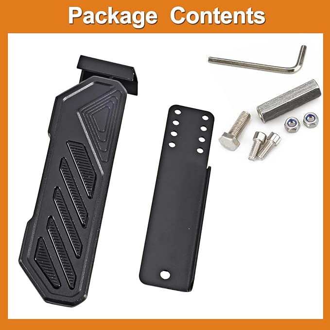 Dead Pedal Foot Rest Compatible with Je-ep 2018-2024 Wrangler JL JLU 4XE Gladiator JT Left Foot Rest Pedal Extenders Modification for Car