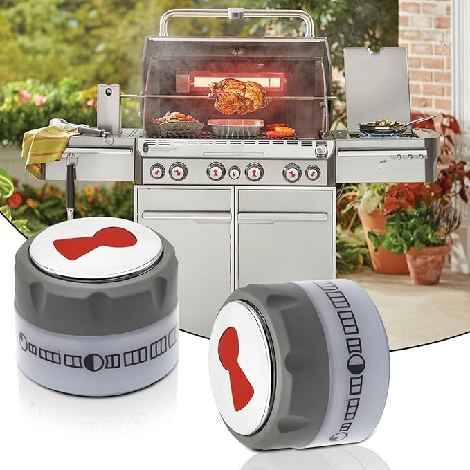 Upgraded 91538 Lighted Control Knobs Compatible with Weber Summit 400600 Grills Manufactured 2012 Years and Later, Fit for E-470670 S-460470660670 etc., 2 Pack