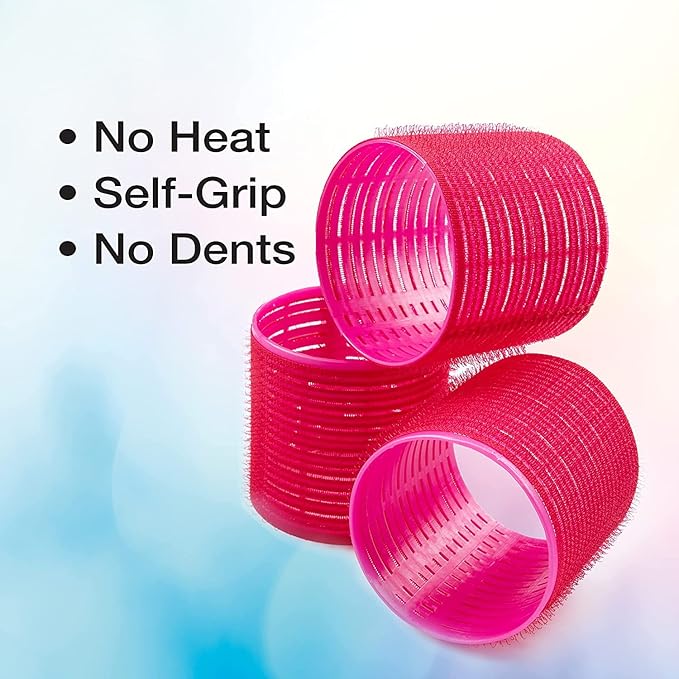 Conair Self Grip Extra Large Hair Rollers 9 Pack With Storage Bag And 75ct Black Bobby Pins