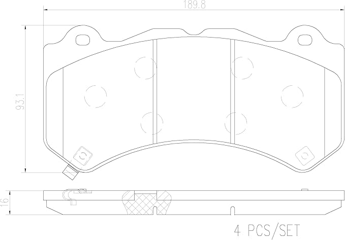 Brembo P37018N Premium Ceramic Front Disc Brake Pad Set CADILLACCHEVROLETDODGEJEEPNISSAN OE 00K68144427AB