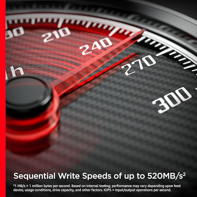 SanDisk Ultra 3D NAND 1TB Internal SSD - SATA III 6 Gbs, 2.5 Inch 7 mm, Up to 560 MBs - SDSSDH3-1T00-G26
