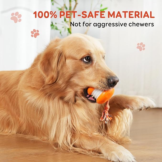 Interactive Dog Ball, Random Path Electric Automatic Moving and Rolling Dogs Toy with Rope for Small Medium Large Dogs, Motion-Activated Dog Stimulation Toy for Boredom Relief (Orange)