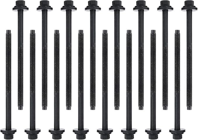 Head Bolt Kit ES72159 Compatible with 1995-2009 for Ford Fusion Escape Contour, for Mazda MPV Tribute, for Mercury Sable Mariner 2.5L 3.0L V6 DURATEC