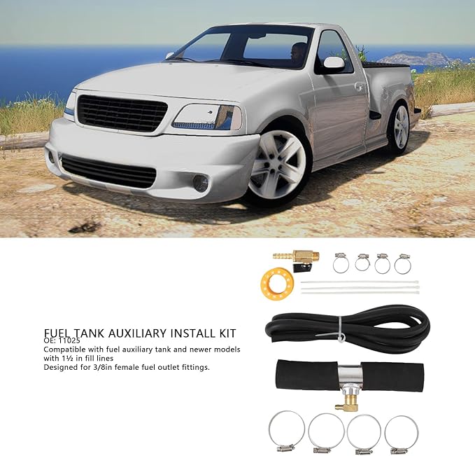 Fuel Installation Kit, 17PCS Fuel Tank Auxiliary Install Kit 11025 Metal 1 12in Fuel Installation Kit for 38in Female Fuel Outlet Fittings