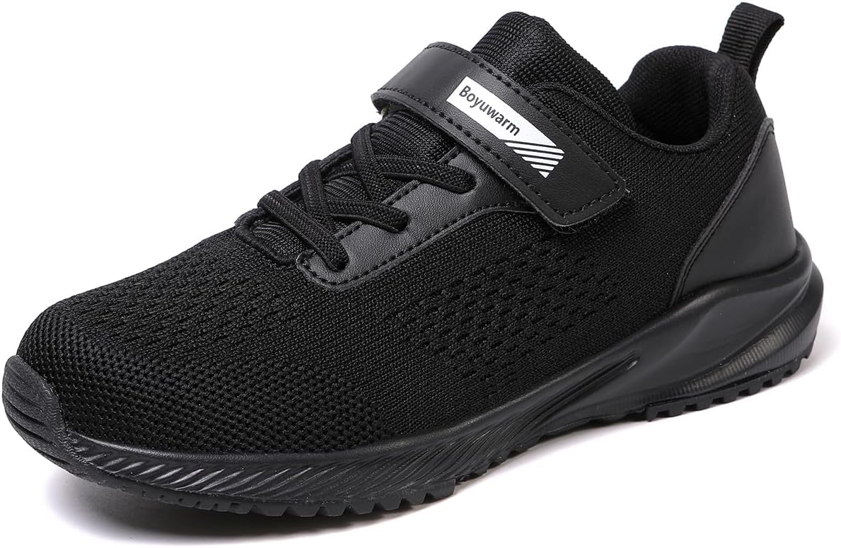 Kids Athletic Tennis Shoes, Lightweight Running Sneakers, Non-Slip Sport Shoes, Boys Girls