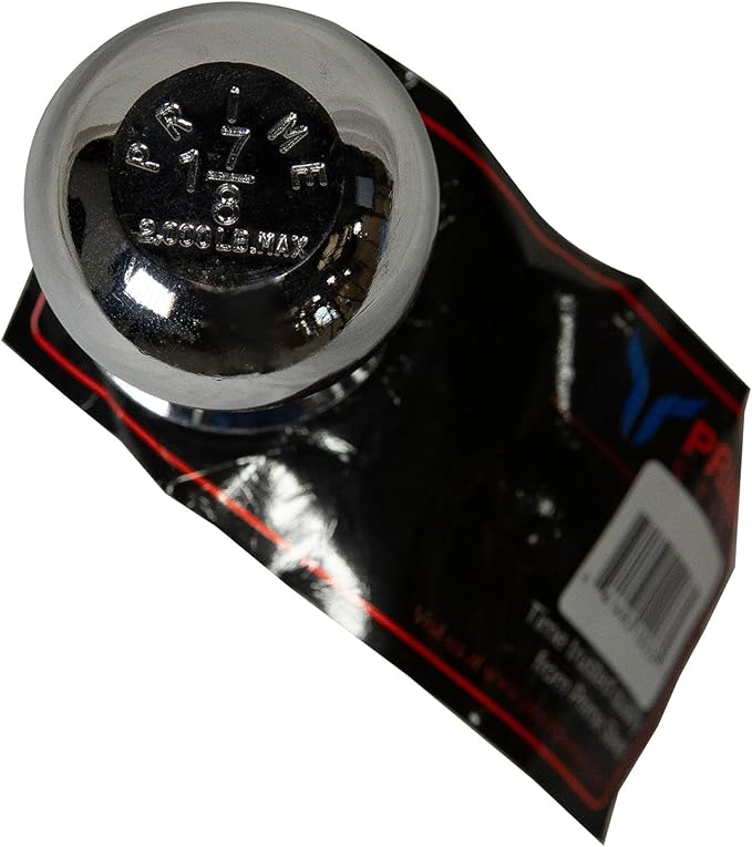 Prime Steel Trailer Tow Hitch Ball 2K Capacity, Chrome (PS-18033)