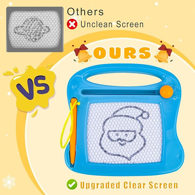 Mini Magnetic Drawing Board for Kids - Fun Party Favors for Kids Mini Sketch Pad for Travel Magic Slate, Toy Gift for Children, Birthday PartyWriting Tablet Blue-1pc3.34inch