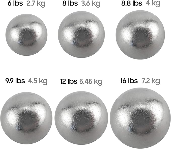 10Cent Sports Iron Shot Put (2.7kg to 7.2kg) (6lb to 16lb)