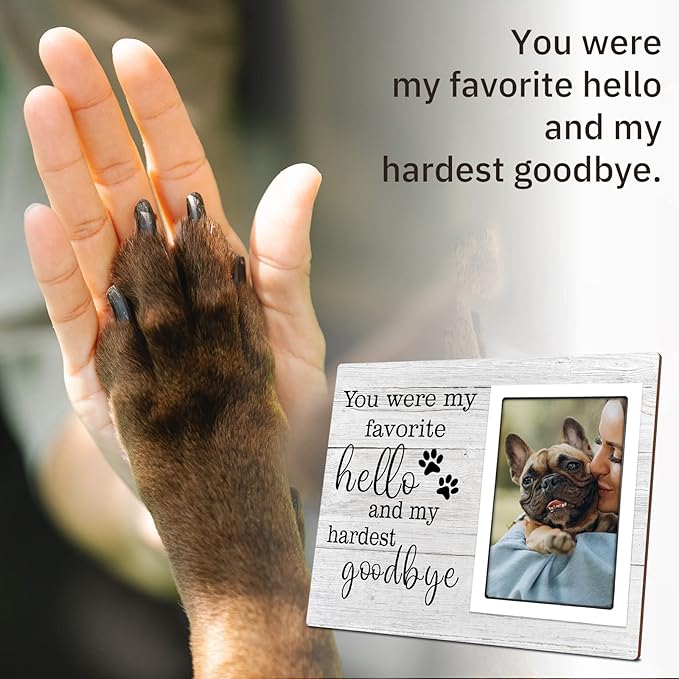 SteadStyle Dog Memorial Gifts for Loss of Dog, Pet Memorial Gifts, Sympathy Gifts for Loss of Dog, Pet Remembrance Gift, Dog Picture Frame, Pet Memorial Gifts Fit 4x6 in Photo