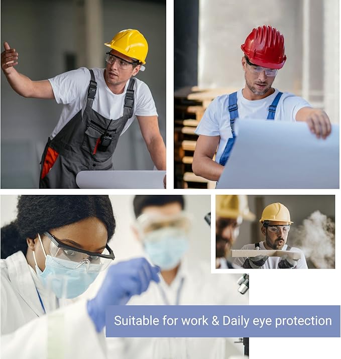 PETLESO Safety Goggles Protective Eyewear Goggles, Anti Droplet Debris Googles for Work Lab