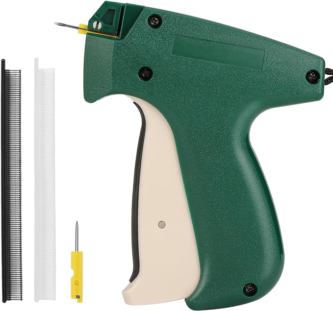 Tagging Gun for Clothing, Fine Stitch Mini Stitch Gun for Clothes,Stitch Quick Clothing Fixer Sewing Quilting Hemming Quick Stitch with 2 Needles,1500 Black 1500 White Micro Fasteners