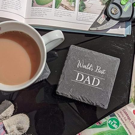 12 Pack 4 x 4 Inch Gorgeous Black Slate Stone Coasters Bulk Square Slate for Drink Bar Kitchen Home, Handmade Natural Rough Edge, Set of 12