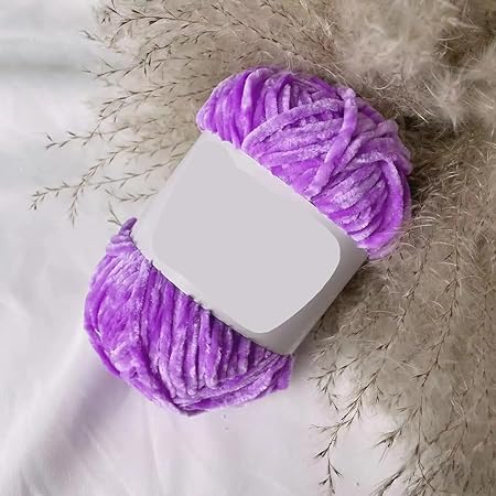 100g110m Chenille Velvet Yarn Knitting Wool Thick Warm Crochet Knitting Yarn Cotton Baby Wool DIY Hand-Knitted Sweater (Color : 08)