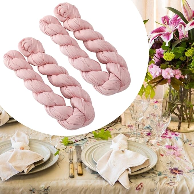 2X Cheesecloth Table Runner Boho Gauze Runner Lightweight Drapery Dining Table Cover for Themed Party New Year Banquet, Black