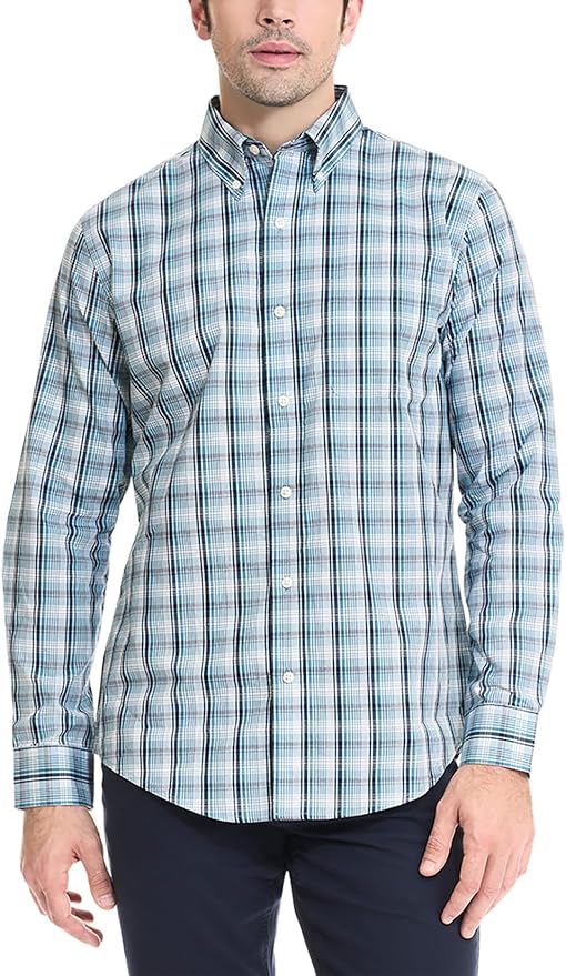 Arrow Men's Hamilton Poplin Long Sleeve Button Down Shirt