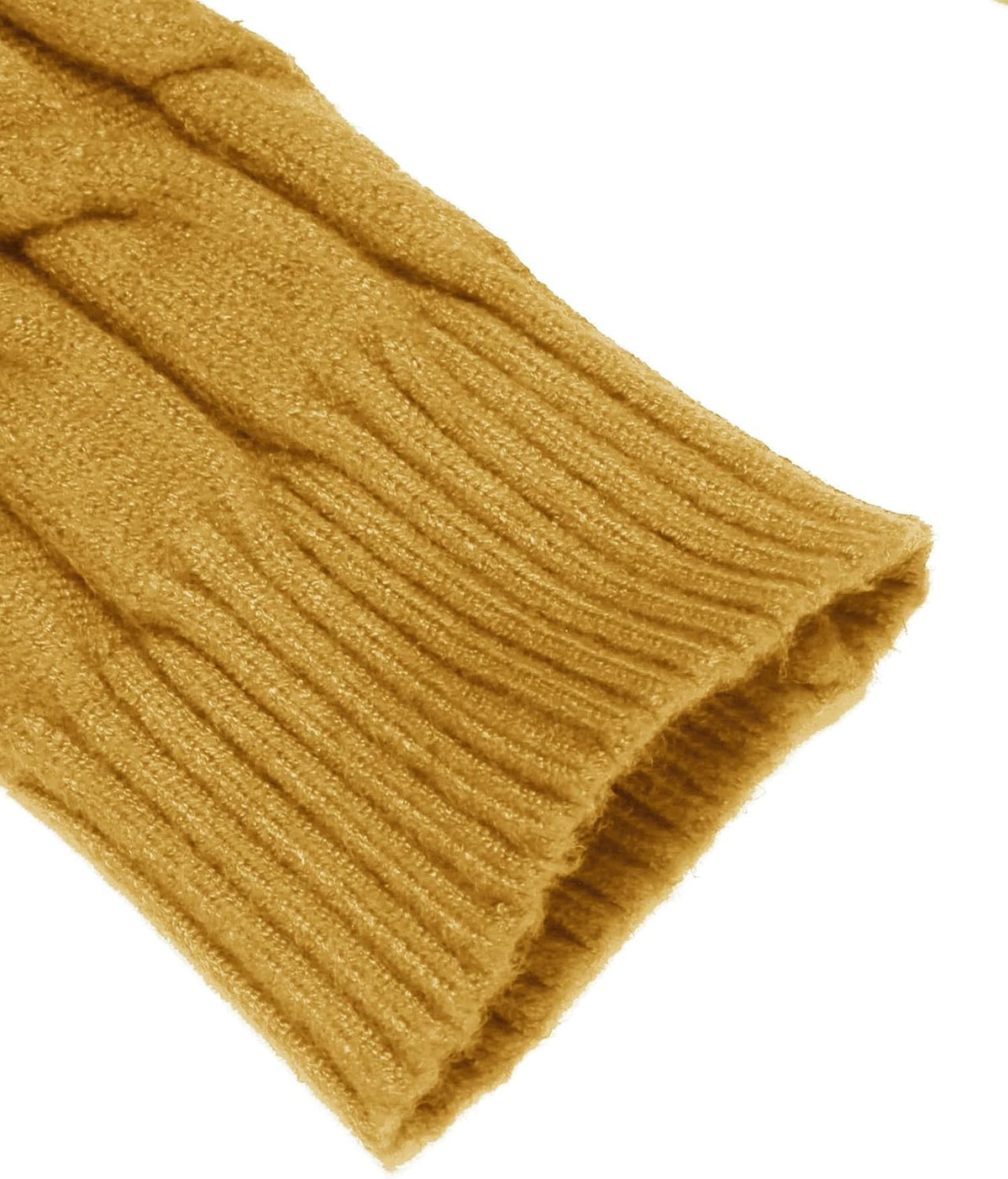 Orange Color COOFANDY Men's Slim Fit Turtleneck Sweater Casual Twisted Knitted Pullover | Turtleneck Design, Cable Knit Texture with Ultra Stretch, Slim Fit Thermal, Business Casual Office Wear, Fall Winter Clothing