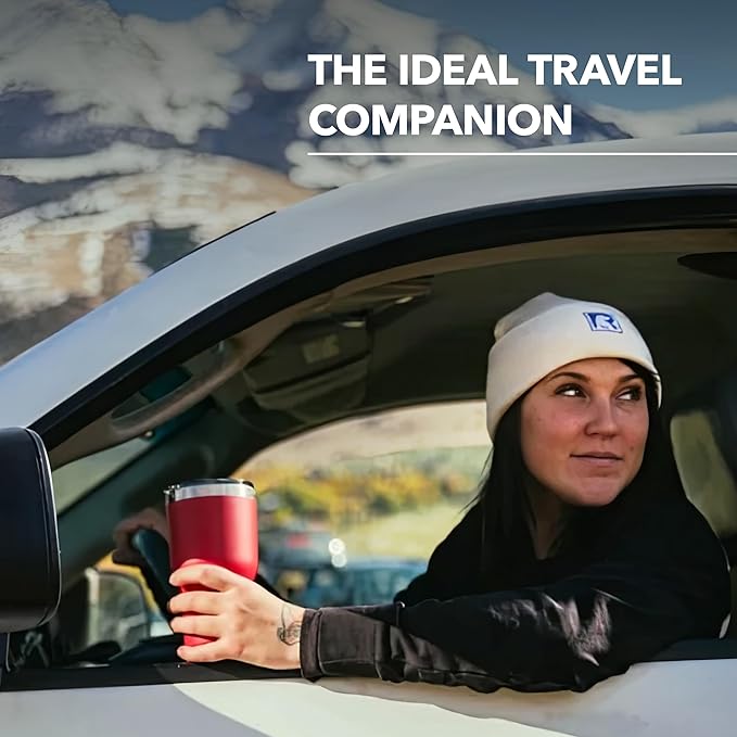RTIC 40 oz Insulated Tumbler Stainless Steel Coffee Travel Mug with Lid, Spill Proof, Hot Beverage and Cold, Portable Thermal Cup for Car, Camping