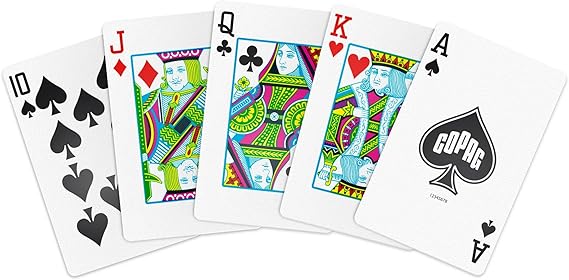 Copag WSOP 2023 Tournament Played 100% Plastic Playing Cards - Narrow Size (Bridge) Blue/Red Double Deck Set (Standard Index)