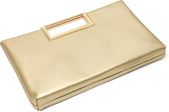 SWEETV Clutch Purses for Women Evening Formal, Fashion PU Leather Purse for Prom, Cocktail, and Wedding,Nina