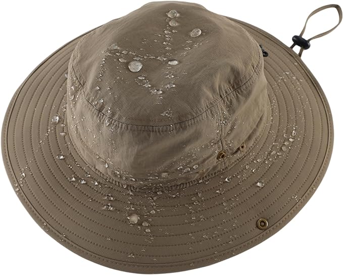 Connectyle Sun Hat for Men Women Outdoor UV Protection Safari Hat for Fishing Hiking Gardening Breathable Cowboy Hat UPF50