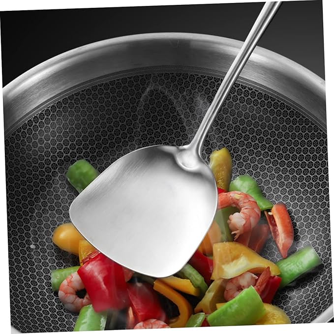 Stainless Steel Wok Cooking Utensil 304 Grade Spatula for Home Restaurant Use